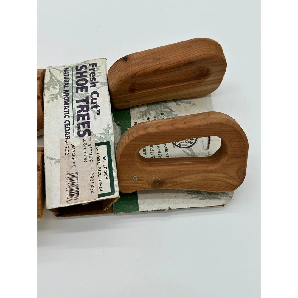 Cedar America Shoe Trees Men's Fresh Cut Aromatic Cedar Wood Brown XL 12-14